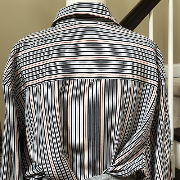 Talbots stripped silk shirt - Picture 4 of 10